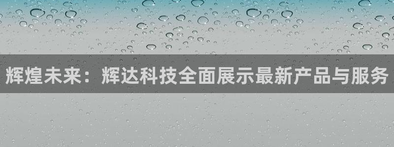 美狮贵宾会苹果手机下载链接：辉煌未来：辉达科技全面展示最新产品与服务
