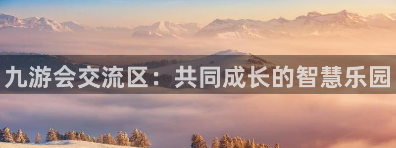 壹号大舞台官网入口：九游会交流区：共同成长的智慧乐园