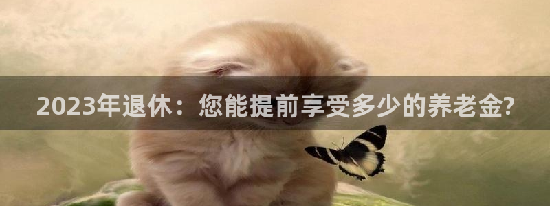 美狮贵宾会旧版app下载：2023年退休：您能提前享受多少的养老金?