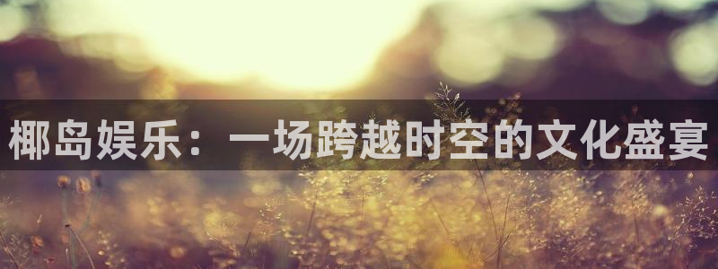 美狮贵宾会注册链接：椰岛娱乐：一场跨越时空的文化盛宴