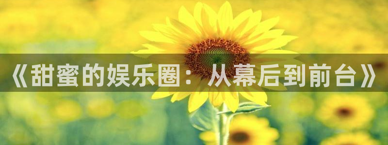 壹号官网app下载安装：《甜蜜的娱乐圈：从幕后到前台》